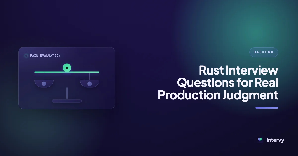 Rust Interview Questions for Real Production Judgment